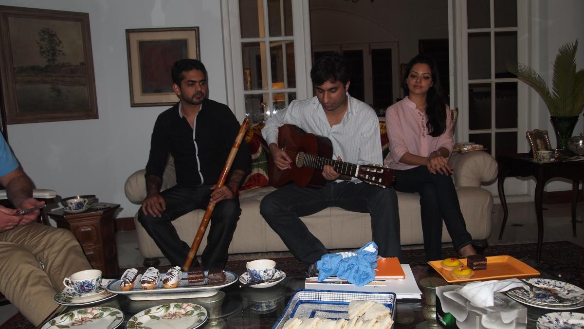 The Lahore-based band Laal serves up an impromptu performance along with high tea.