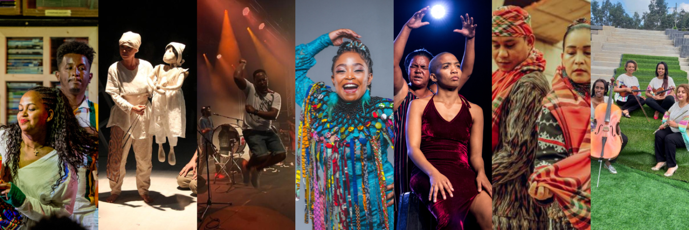 Center Stage Season 7 Artists A collage of seven different performing arts groups