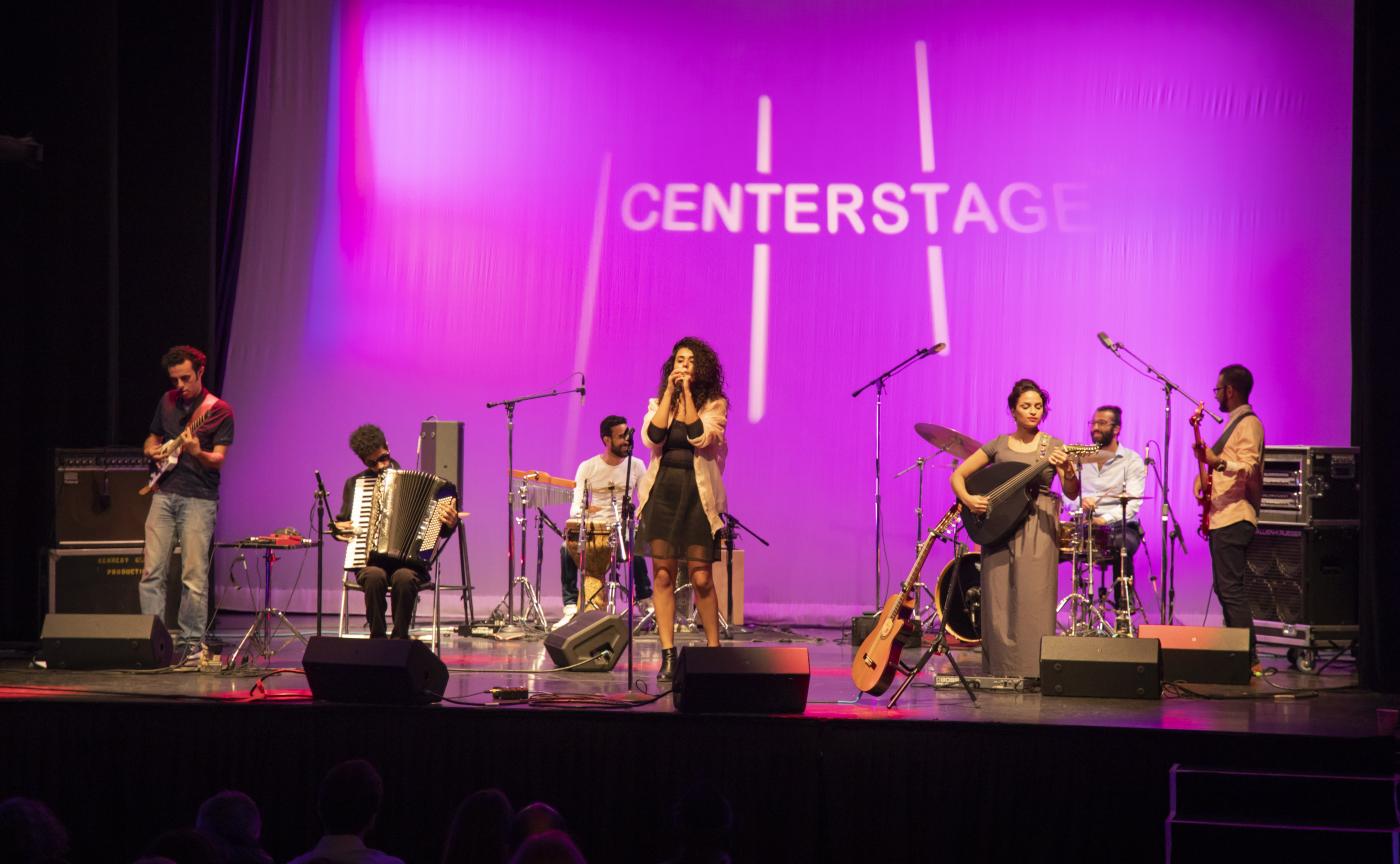 Dina El Wedidi at the KC Millenium Stage by Adam Lee Dina El Wedidi at the KC Millenium Stage by Adam Lee