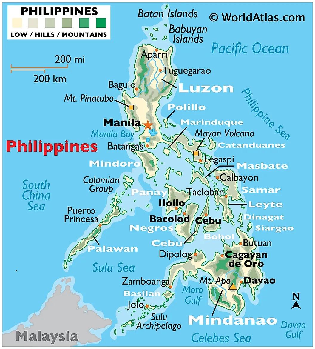 A map of the Philippines